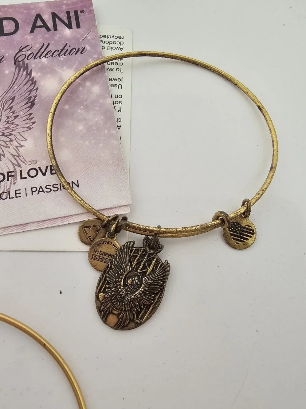 Alex and Ani Bracelet Set of 3 Guardian of Love, Anchor & Hand of Fatima Bangles
